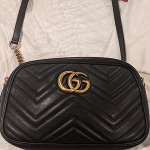GG Marmont small matelassé shoulder bag - USED